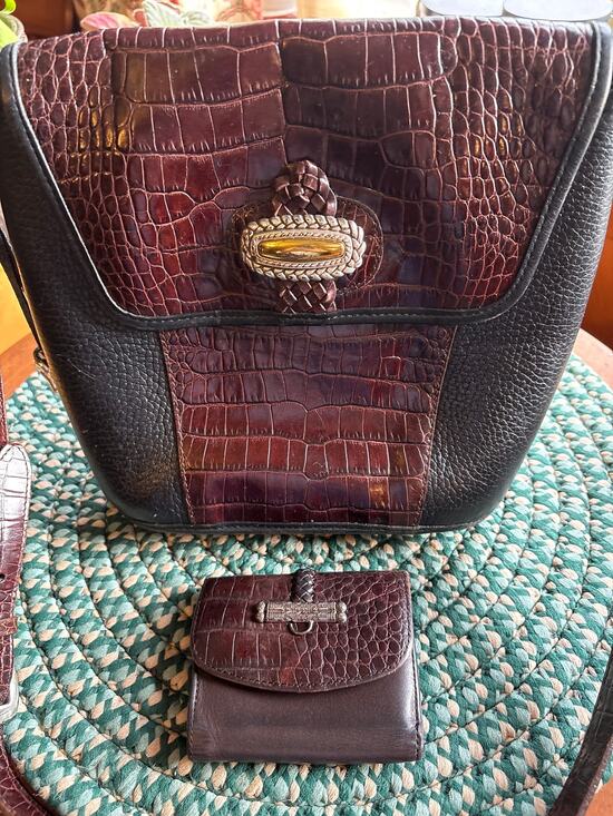 Brighton Handbags - Vintage Brighton Magdalene Leather Bucket  Bag